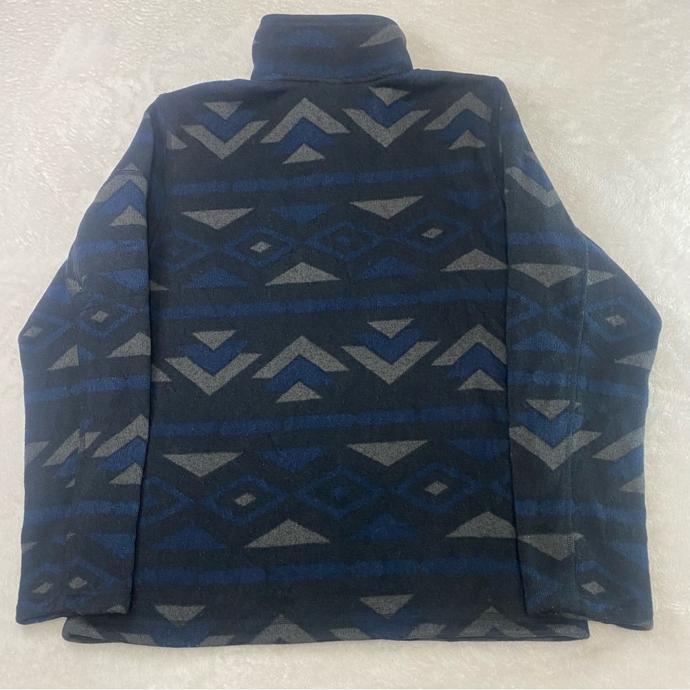 The North Face Jacket Mens M Black 1/4 Zip Aztec Novelty Gordon Lyons Fleece - Picture 7 of 10